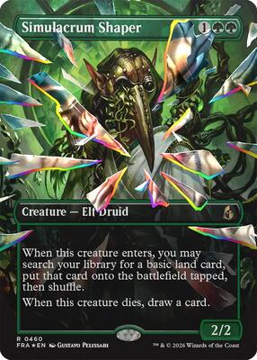 Simulacrum Shaper (Borderless) (Facet Foil) #460 – Reality Fracture (Rare)