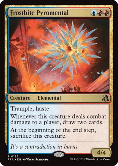 Frostbite Pyromental from FRA #135, Magic: The Gathering card