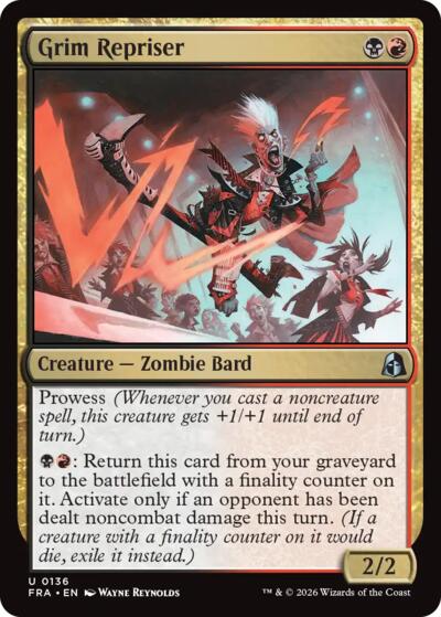 Grim Repriser from FRA #136, Magic: The Gathering card