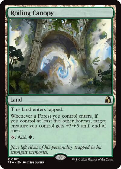Roiling Canopy from FRA #187, Magic: The Gathering card