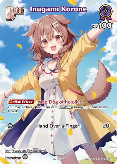 Inugami Korone (hololive OFFICIAL CARD GAME Promos) — hololive OFFICIAL CARD GAME card