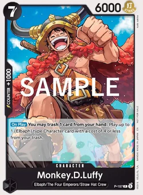 Monkey.D.Luffy (Pirates Party 2026 Vol. 3) P-157 from One Piece Promotion Cards