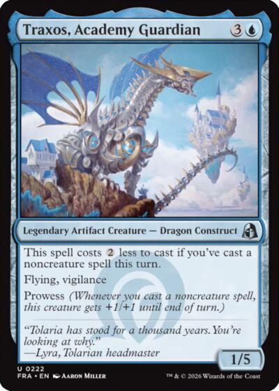 Traxos, Academy Guardian from FRA #222, Magic: The Gathering card