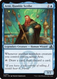 Arni, Humble Scribe - Magic: The Gathering Reality Fracture trading card