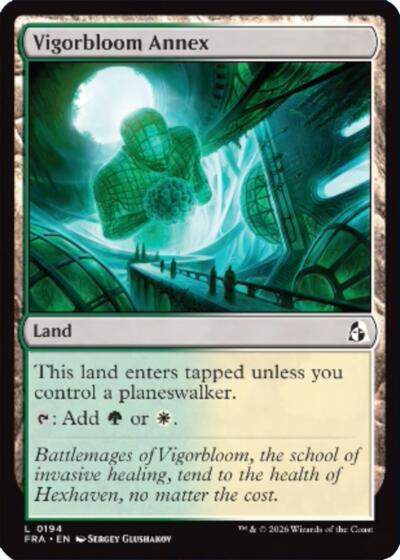 Vigorbloom Annex from FRA #194, Magic: The Gathering card