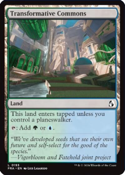 Transformative Commons from FRA #193, Magic: The Gathering card