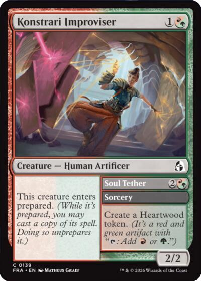 Konstrari Improviser from FRA #139, Magic: The Gathering card