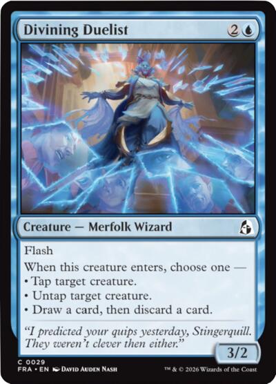 Divining Duelist from FRA #29, Magic: The Gathering card
