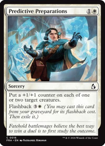 Predictive Preparations from FRA #16, Magic: The Gathering card