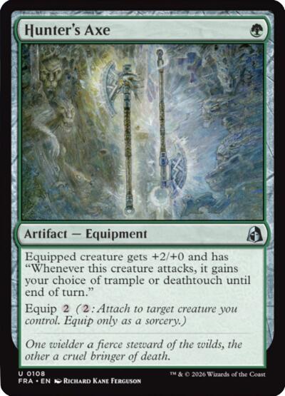 Hunter's Axe from FRA #108, Magic: The Gathering card