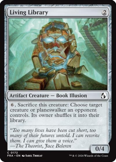 Living Library from FRA #172, Magic: The Gathering card