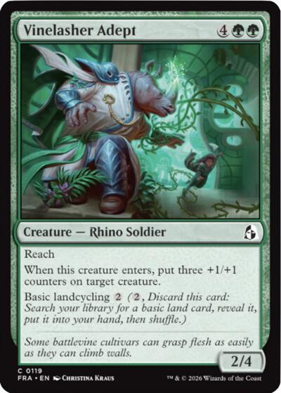 Vinelasher Adept from FRA #119, Magic: The Gathering card