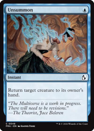Unsummon from FRA #46, Magic: The Gathering card