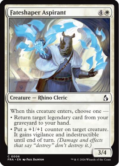 Fateshaper Aspirant from FRA #6, Magic: The Gathering card