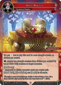 Hero's Bracelet - Force of Will The Quest of the Seven Keys trading card