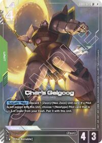 Char's Gelgoog (Official Card Case Set 02) - Gundam Card Game Gundam Promotional Cards trading card