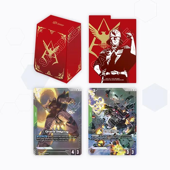 GUNDAM CARD GAME BOX 2種セット Gundam Card Game - Official Card Case Set 02 - Bandai Deck Boxes