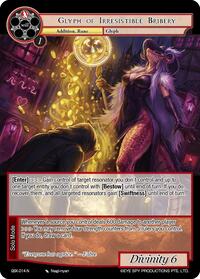Glyph of Irresistible Bribery - Force of Will The Quest of the Seven Keys trading card
