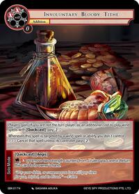 Involuntary Blood Tithe - Force of Will The Quest of the Seven Keys trading card