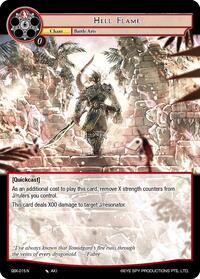 Hell Flame - Force of Will The Quest of the Seven Keys trading card