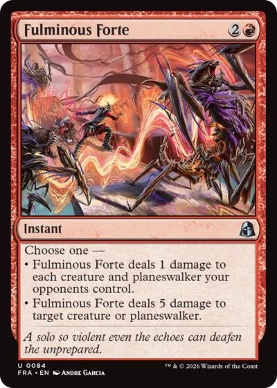 Fulminous Forte from FRA #84, Magic: The Gathering card