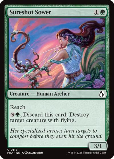 Sureshot Sower from FRA #115, Magic: The Gathering card
