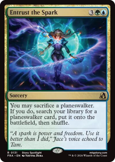 Entrust the Spark from FRA #131, Magic: The Gathering card