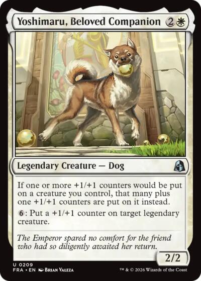 Yoshimaru, Beloved Companion from FRA #209, Magic: The Gathering card