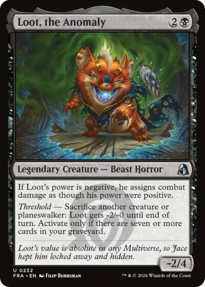 Loot, the Anomaly FRA 232 Magic card