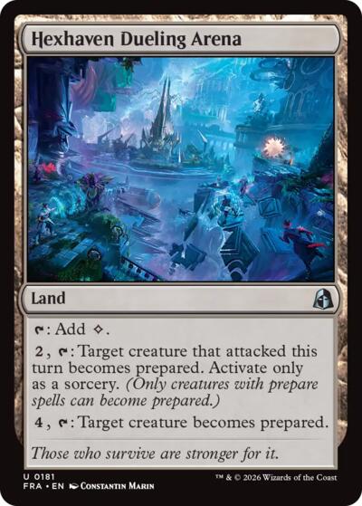 Hexhaven Dueling Arena from FRA #181, Magic: The Gathering card