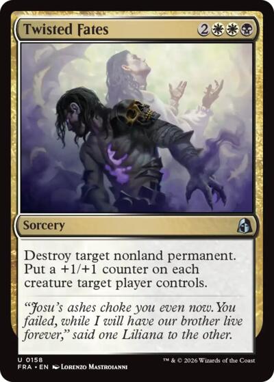 Twisted Fates from FRA #158, Magic: The Gathering card