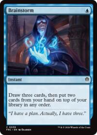 Brainstorm - Magic: The Gathering Commander: Reality Fracture trading card