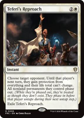 Teferi's Reproach #6 – Commander: Reality Fracture (Rare)
