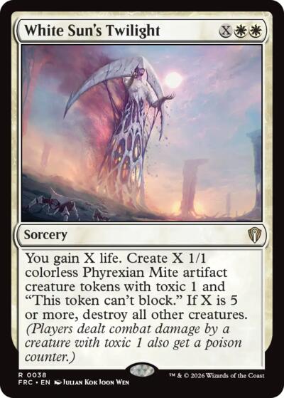 White Sun's Twilight from FRC #38, Magic: The Gathering card