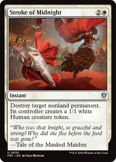 Stroke of Midnight from FRC #35, Magic: The Gathering card
