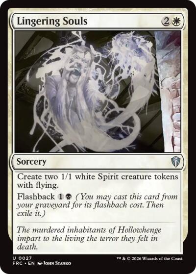 Lingering Souls from FRC #27, Magic: The Gathering card