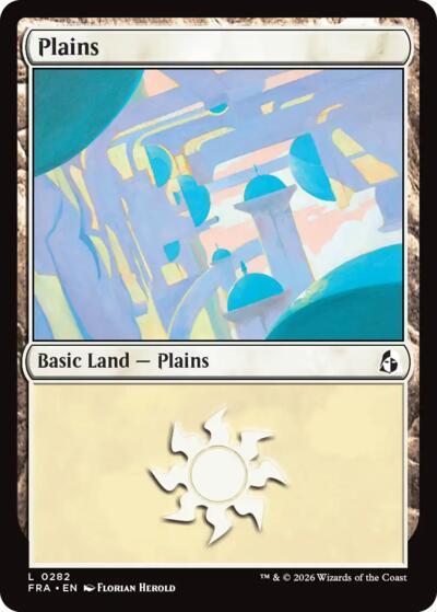 Plains from FRA #282, Magic: The Gathering card
