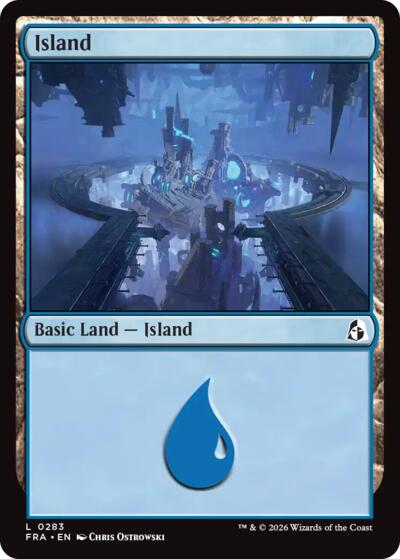 Island from FRA #283, Magic: The Gathering card