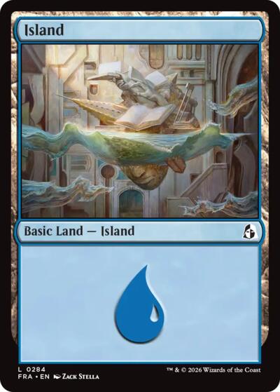 Island from FRA #284, Magic: The Gathering card