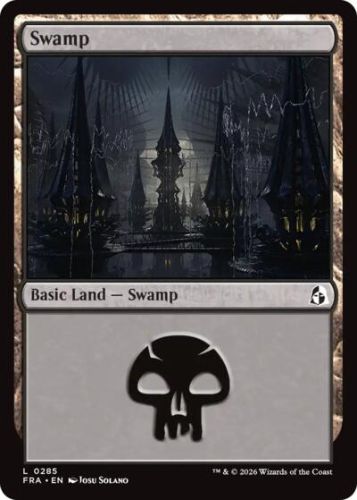 Swamp from FRA #285, Magic: The Gathering card