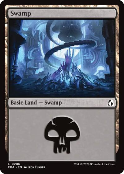 Swamp from FRA #286, Magic: The Gathering card