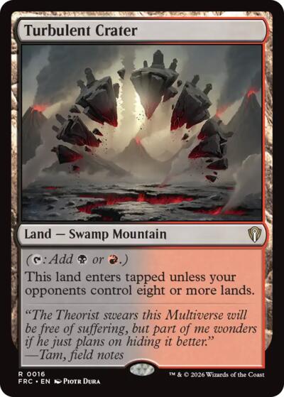 Turbulent Crater from FRC #16, Magic: The Gathering card