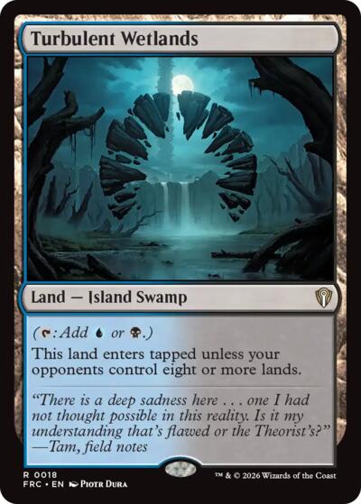 Turbulent Wetlands from FRC #18, Magic: The Gathering card