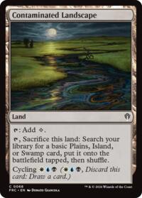 Contaminated Landscape - Magic: The Gathering Commander: Reality Fracture trading card