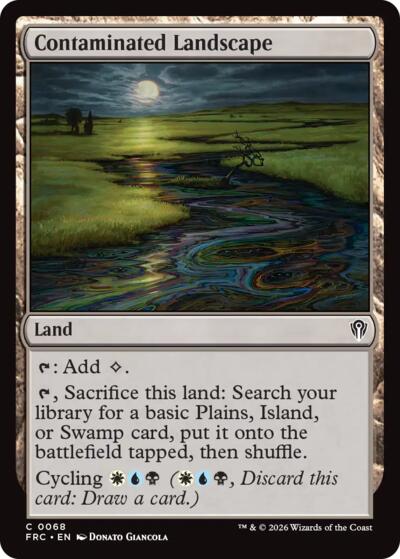 Contaminated Landscape from FRC #68, Magic: The Gathering card