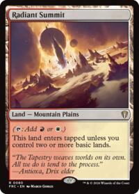 Radiant Summit - Magic: The Gathering Commander: Reality Fracture trading card