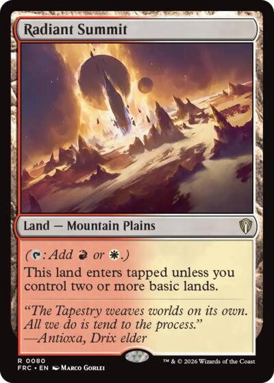 Radiant Summit from FRC #80, Magic: The Gathering card