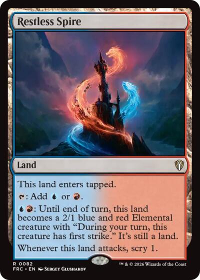 Restless Spire from FRC #82, Magic: The Gathering card