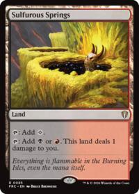 Sulfurous Springs - Magic: The Gathering Commander: Reality Fracture trading card