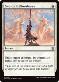Swords to Plowshares - Magic: The Gathering Commander: Reality Fracture trading card
